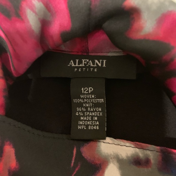 ALFANI PETITE WOMEN TOP NEW 12P WOVEN POLYESTER - Picture 4 of 4